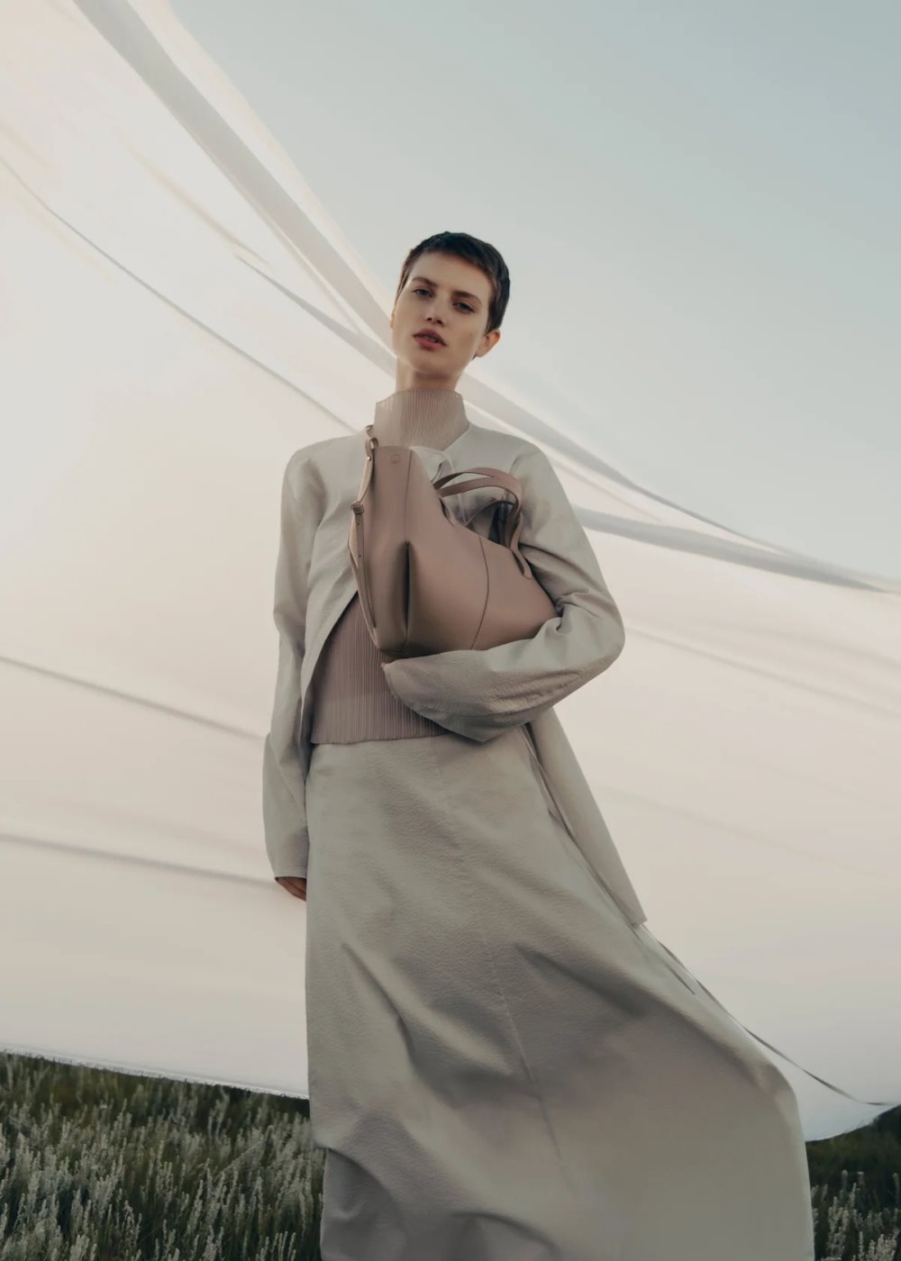 Polene Cyme Mini Šedé Hnědé | CZ DICP30