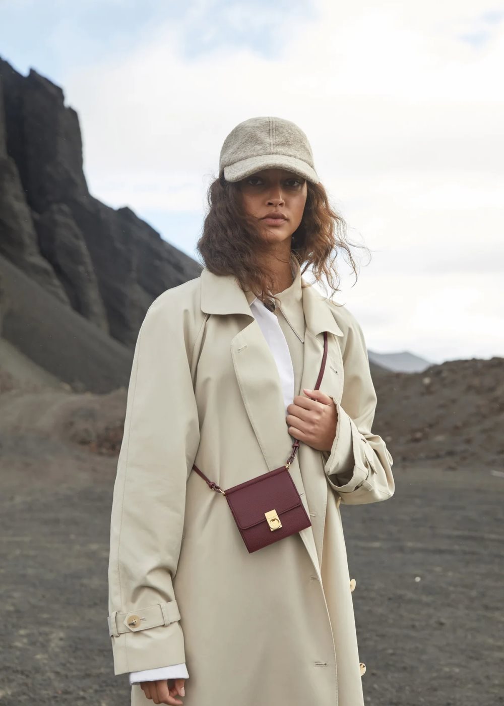 Polene Numéro Sept Crossbody Vínové | CZ OUQM53