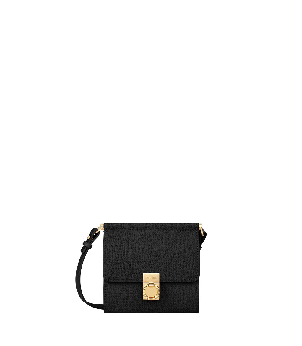 Polene Numéro Sept Crossbody Černé | CZ IQSN24