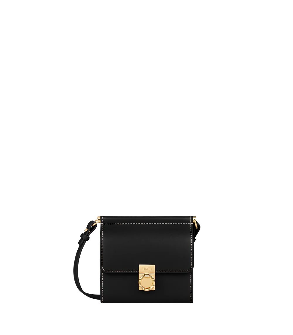 Polene Numéro Sept Crossbody Černé | CZ HKTD46