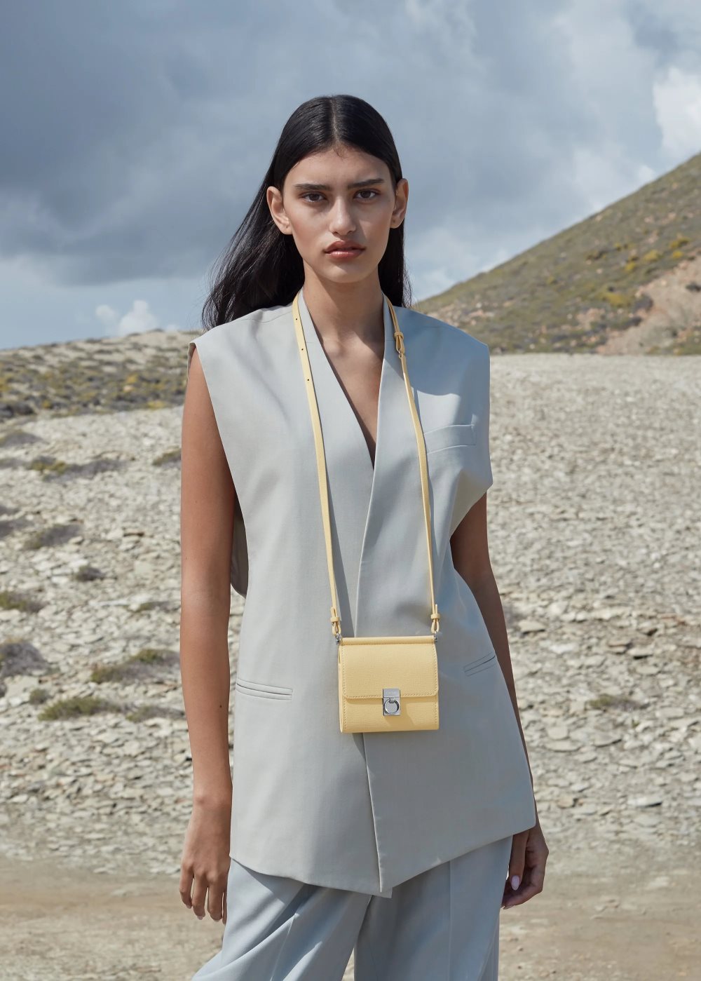 Polene Numéro Sept Crossbody Žluté | CZ LQEV49